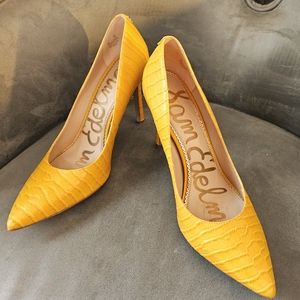 Sam Edelman 4" Golden Yellow Pumps
